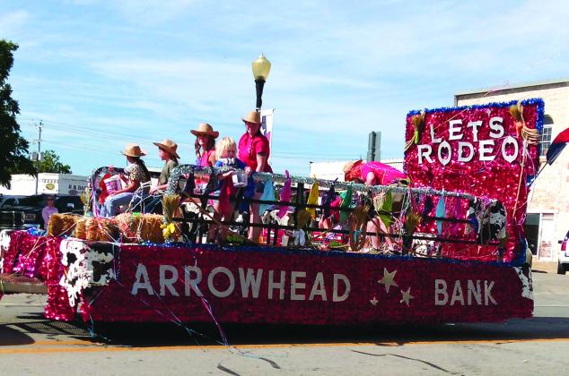 Arrowhead Bank float ~ San Saba Rodeo Parade / Courtesy of Carolyn Preece