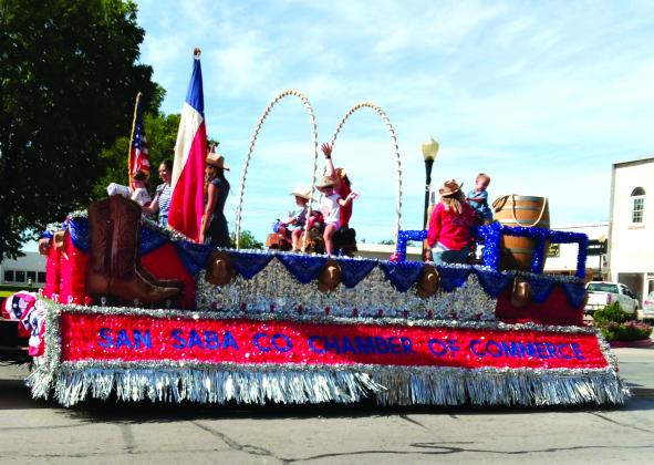 San Saba Chamber of Commerce float ~ San Saba Rodeo Parade / Courtesy of Carolyn Preece