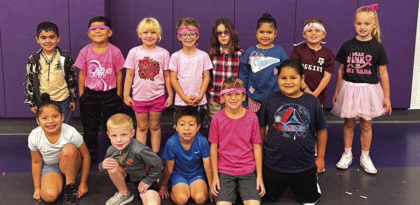SSES 1st Grade Perfect Attendance Students