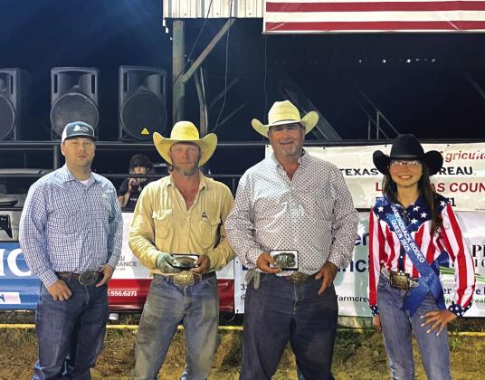L-R: Vance Bauer with Capital Farm Credit, Morgan Gilger, Stacy Person and the 2025 Miss Diamondback Jubilee Rodeo Queen Aerin Gardner. Event was sponsored by Capital Farm Credit.
