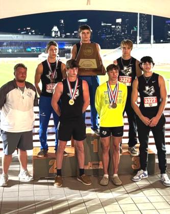 The San Saba Track Team won 3rd place overall. Courtesy of Coach Mike Wilkins