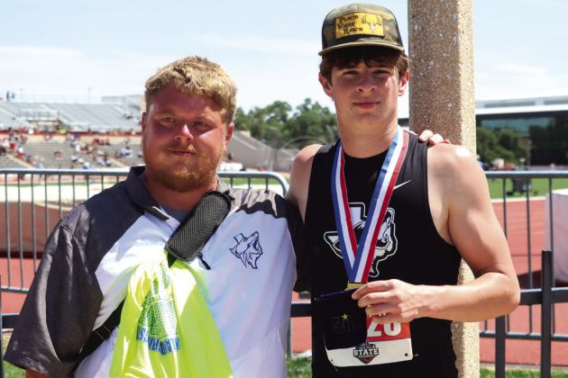 Coach Watkins and Brice Roesler Courtesy of Pam Starr