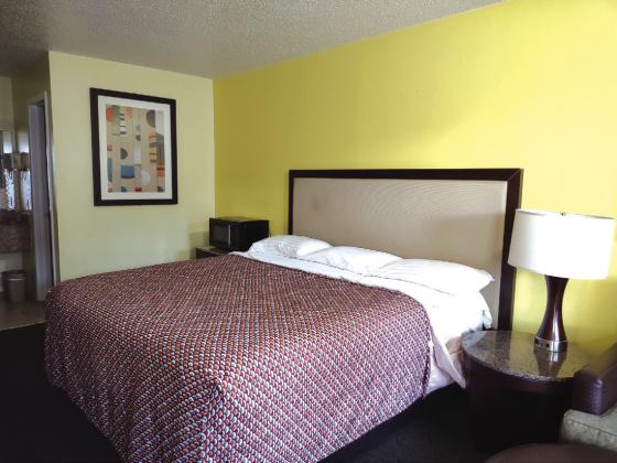 PM showed me this one-bedroom space. Once the repairs are finished on damaged room, it should look like this one.