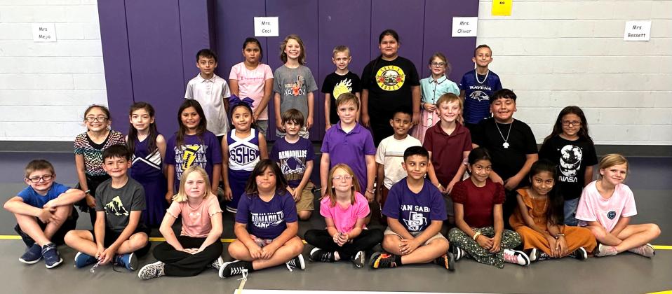 SSES 3rd Grade Students with Perfect Attendance