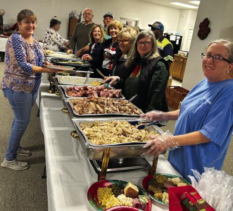 San Saba Church of Christ sets table for community