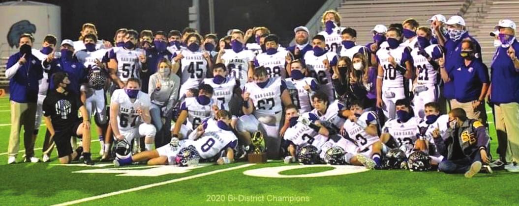 San Saba High School Armadillos – 2020 Bi-District Champions (Photo by Rita Boultinghouse)