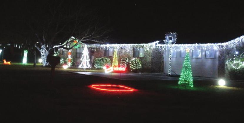 Residential winners in San Saba County Chamber of Commerce Decorating Contest