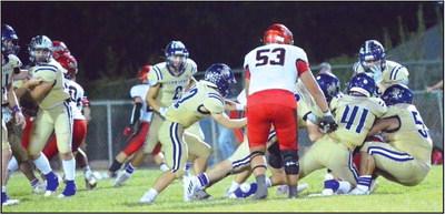 Another team tackle from the Dillo defense