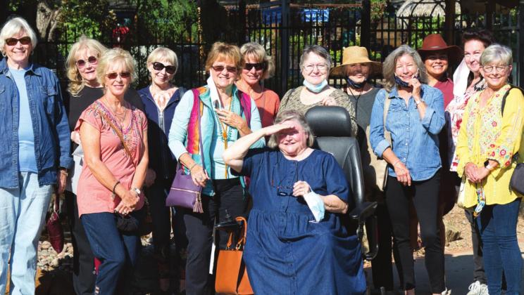Attendees: Center front: Trish Jenkins. Second row, L to R: Donna Baxter, Debbie Shahan, Barbara Bell, Jimma Byrd, Karen Sloan. Third row, L to R: Anne Vincent, Marjean Henderson, Leanne Pollock, Jacqueline Carlson, Nancy Van Etten, Gabby Lindquist, Janice Bates