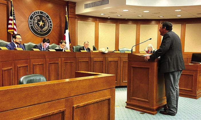 Texas Farm Bureau President Russell Boening testifying before House Committee on Agriculture &amp;amp; Livestock
