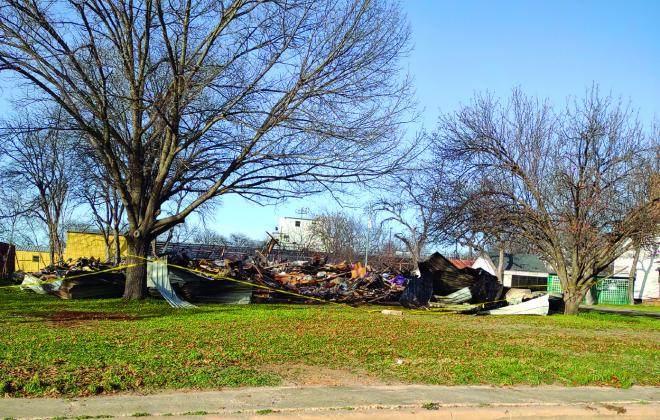 By Friday, you can see the house was completely destroyed.