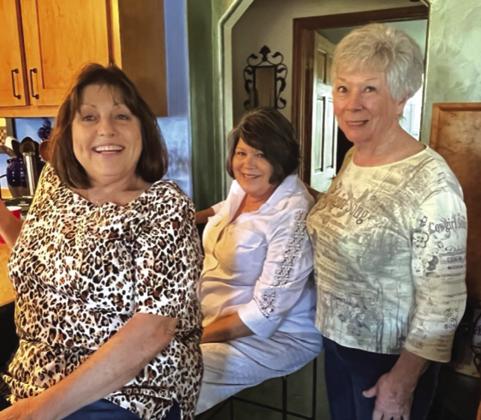 San Saba Garden Club October Hostesses: (l-r) Jan Beaver, Susan Kissko, and Sarah Lott