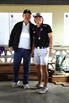 Sr Winton Lackey (4th place) and coach Ronnie Schulze
