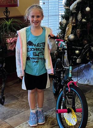 Bike winner Jasmin Vanderburg