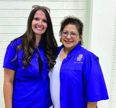 Support Services (L-R):  Tayler Barrier (Accounts Payable) and Leticia Acre (Custodial Department).