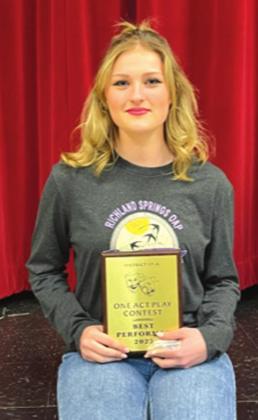 RSHS One Act Play Advances-3 times!