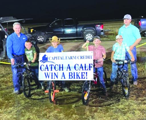 Bike winners: Rein Hutton, Kason Fuller, Riley Falkner, Durham Nelms
