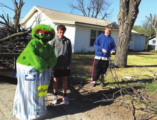 Volunteers beautifying our community.