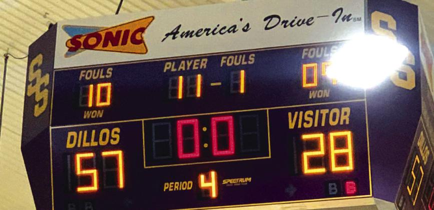 Lady Dillos varsity basketball win big over the Gatesville Lady Hornets. Photo courtesy of the San Saba All Sports Booster Club