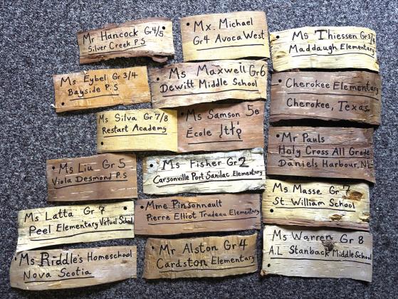 Tree tag for Cherokee Elementary from Exploring by the Seat of Your Pants Photo courtesy Jesse Hildebrand