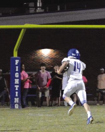 Indian Matt Gass making his way down the field