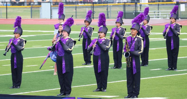 San Saba Golden Armadillo Band performing the ‘Bionic’ routine at the Harry Bradberry Marching Classic held at Dublin High School Saturday, October 4. Photos courtesy of Paul Gaudette, Managing Editor | The Dublin Citizen
