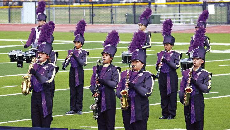 San Saba Golden Armadillo Band performing the ‘Bionic’ routine at the Harry Bradberry Marching Classic held at Dublin High School Saturday, October 4. Photos courtesy of Paul Gaudette, Managing Editor | The Dublin Citizen