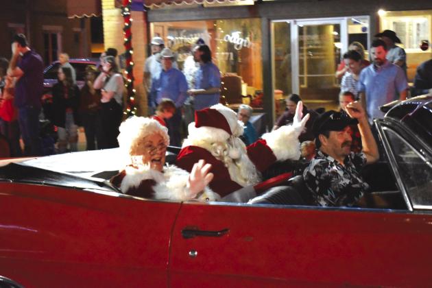 S&amp;amp;S - Santa &amp;amp; Mrs. Claus riding in the parade driven by Brad Williams