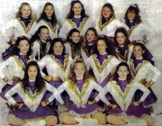 2004-2005 SAN SABA HIGH SCHOOL DILLOETTES: Kimi Smith - 1st Lt., Megan Smith - Captain, Amy Whitney - 2nd Lt., Spencer Stewart, Anica Cisneroz, Madison Miles, Yesenia Saldivar, Courtney Hair, Tabitha Berryhill, Leslie Haug, Laramie Robbins, Courtney Cummins, Tara Owens, Kali Lord, Erica Hoyt, Delana Cisneroz.