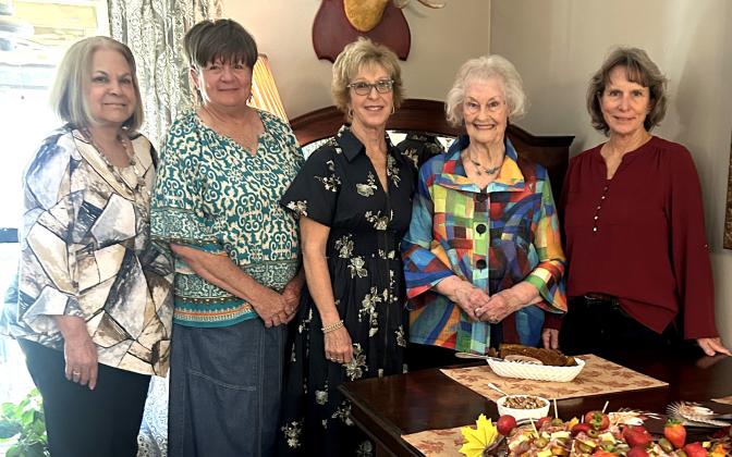 Hostesses - Sandy Smith, Laina Murray, Donna Baxter, Gail Bruner and Jacquelyn Carlson