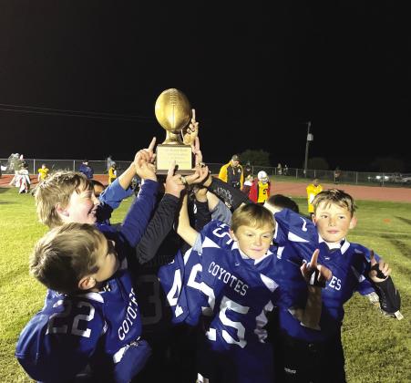 Richland Springs 3rd and 4th grade six-man football team won the Superbowl Championship against Santa Anna in May, Texas on Saturday! Photos submitted by Chrisy Usery