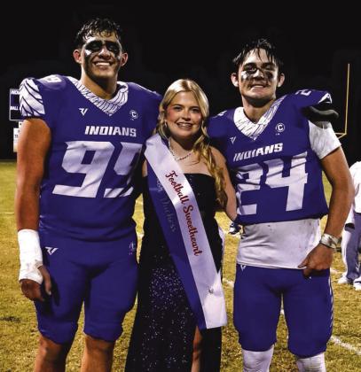 Football Sweetheart Taylor Randolph with Uriah Valdez and Preston Hanley