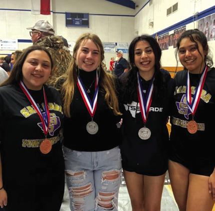 Regional medalists - Caroline Cervantes (3rd) Austyn Graham (2nd) Leslie Aguirre (2nd) Valeria Macias (4th), not pictured Sophia Cuevas (5th)