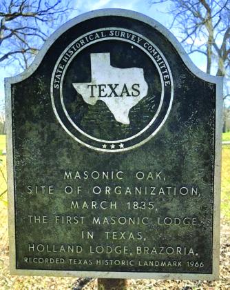 The Marker shows the place and date of first meeting but it was not organized until December 1835.