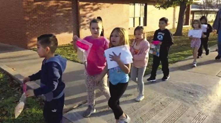 San Saba Elementary School 100th Day of School celebration