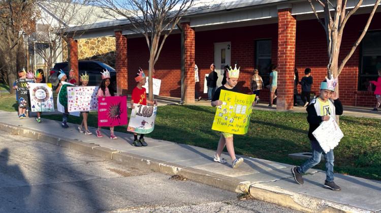 San Saba Elementary School 100th Day of School celebration