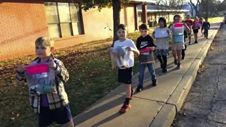 San Saba Elementary School 100th Day of School celebration