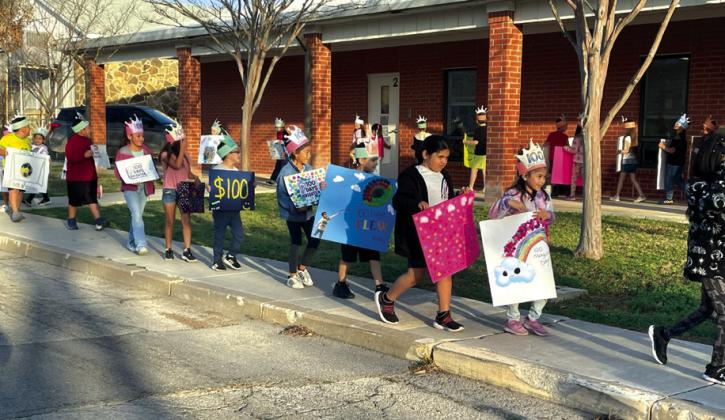 San Saba Elementary School 100th Day of School celebration