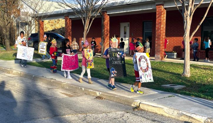 San Saba Elementary School 100th Day of School celebration
