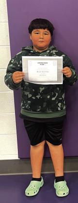 See Page 12 for more SSES May Marathon Kids photos. 1st grader Brian Sanchez