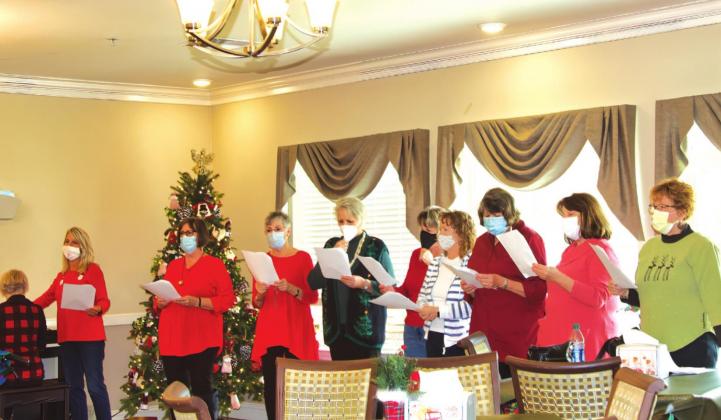 SSGC members sang Christmas carols to nursing home residents