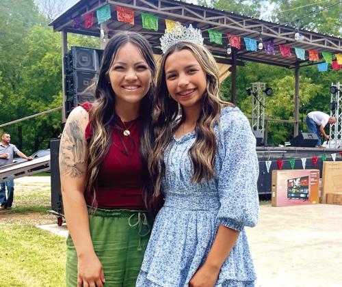 2024 Diez Y Seis Queen Yarely Gonzales with her mother, Becky Olavarria Courtesy of Sarah Saldivar