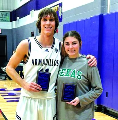 2024 San Saba Basketball Beau Lane Miller and Basketball Sweetheart Macy AnaLane Sebastian Courtesy of Mindy Sebastian