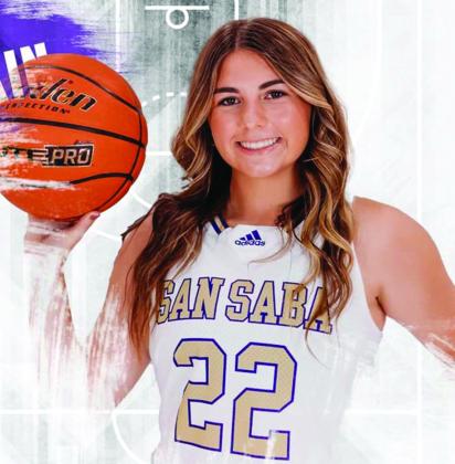 Macy AnaLane Sebastian, Senior – San Saba Varsity Basketball Courtesy of Mindy Sebastian