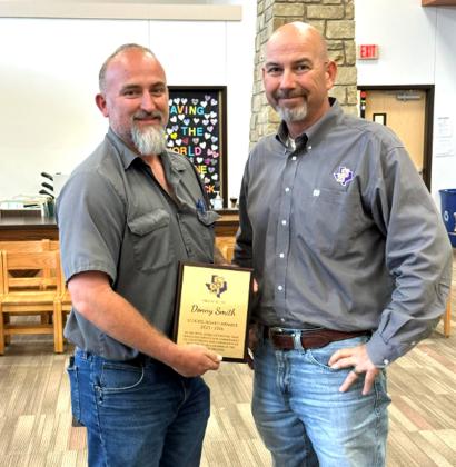 Donny Smith and Keith Owen, SSISD Superintendent Courtesy of Kathryn Robertson
