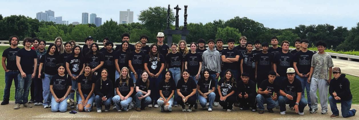 SSHS art students at the Amon Carter Art Museum in Ft. Worth, May 20, 2025. Courtesy of Shara Wright