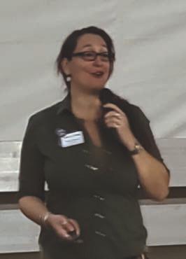 Dawn Davies of Hill County Alliance was guest speaker at the Town Hall Meeting on March 4, 2024.