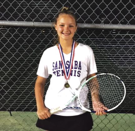 Kadence Isham - First Place 7th Grade Girls Singles