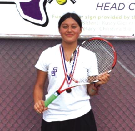 Marlane Rodriguez - Third Place in 8th Grade Girls Singles