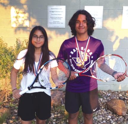 Adriana Macedo &amp;amp; Kevin Aguilera - Third Place 8th Grade Mixed Doubles